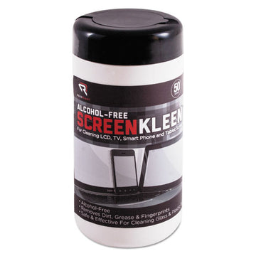 Read Right® Screenkleen Monitor Screen Wet Wipes, Cloth, 5 1-4 X 5 3-4, 50-tub freeshipping - TVN Wholesale